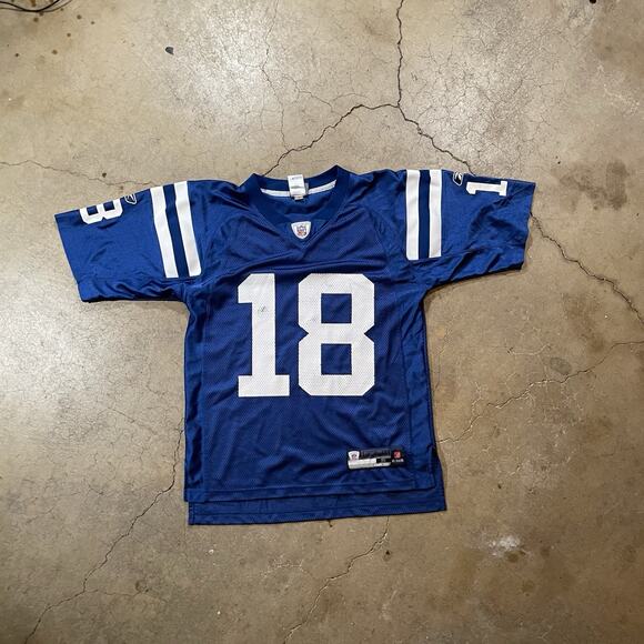 Reebok On Field Peyton Manning NFL Jersey Mens S Blue Indianapolis Colts - Picture 2 of 8